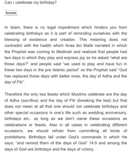 Do Muslims Celebrate Birthdays?